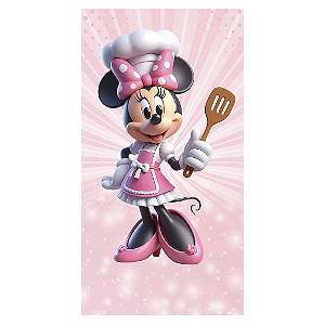 Capa Mini Faixa Lateral Sublimado - Minnie Confeiteira