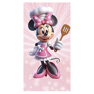 Capa Mini Faixa Lateral Sublimado - Minnie Confeiteira