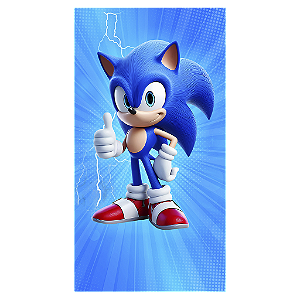 Capa Mini Faixa Lateral Sublimado - Sonic