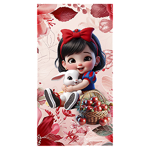 Capa Mini Faixa Lateral Sublimado - Branca De Neve