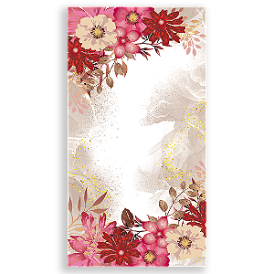 Capa Mini Faixa Lateral Sublimado - Floral