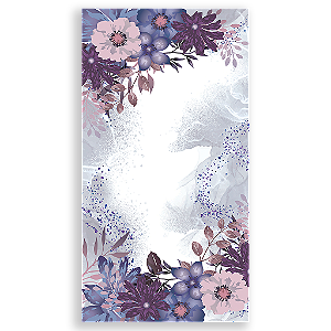 Capa Mini Faixa Lateral Sublimado - Floral