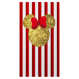 Capa Mini Faixa Lateral Sublimado - Minnie