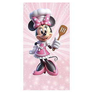 Capa Mini Faixa Lateral Sublimado - Minnie Confeiteira