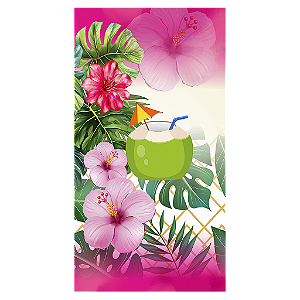 Capa Mini Faixa Lateral Sublimado - Tropical Floral