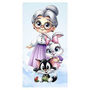 Capa Mini Faixa Lateral Sublimado - Looney Tunes