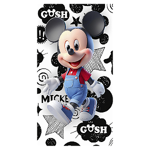 Capa Mini Faixa Lateral Sublimado - Mickey