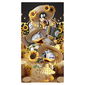 Capa Mini Faixa Lateral Sublimado - Minnie