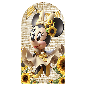 Capa Mini Faixa Lateral Sublimado - Minnie