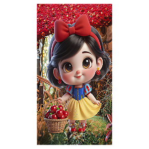 Capa Mini Faixa Lateral Sublimado - Branca de Neve