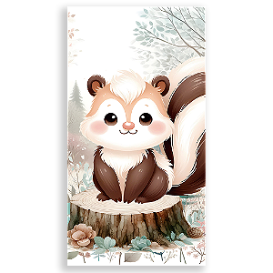 Capa Mini Faixa Lateral Sublimado - Animais Bosque Encantado