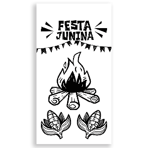 Capa Mini Faixa Lateral Sublimado - Festa Junina