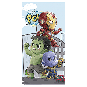 Capa Mini Faixa Lateral Sublimado - Herois Vingadores