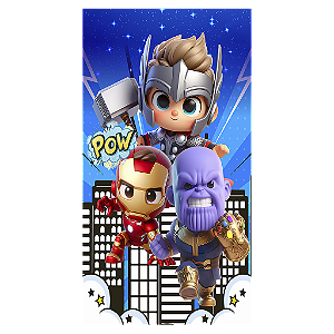 Capa Mini Faixa Lateral Sublimado - Herois Vingadores