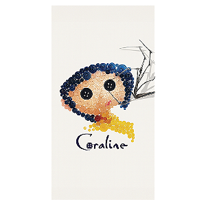 Capa Mini Faixa Lateral Sublimado - Coraline