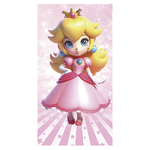 Capa Mini Faixa Lateral Sublimado - Princesa Peach Super Mario