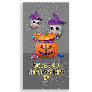 Capa Mini Faixa Lateral Sublimado - Dia das Bruxas Halloween