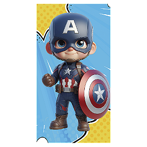 Capa Mini Faixa Lateral Sublimado - Capitão América
