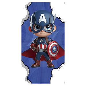 Capa Mini Faixa Lateral Sublimado - Capitão América
