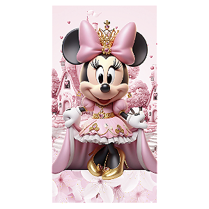 Capa Mini Faixa Lateral Sublimado - Minnie