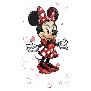 Capa Mini Faixa Lateral Sublimado - Minnie