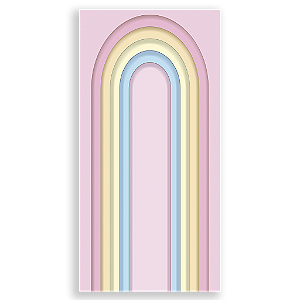 Capa Mini Faixa Lateral Sublimado - Arco Iris Looney Tunes