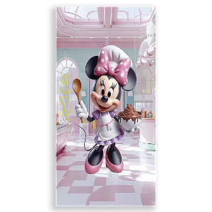 Capa Mini Faixa Lateral Sublimado - Confeitaria Minnie