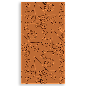 Capa Mini Faixa Lateral Sublimado - Dia das Bruxas Halloween