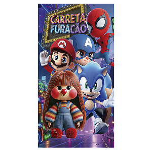 Capa Mini Faixa Lateral Sublimado - Carreta FuracÃo