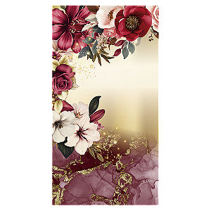 Capa Mini Faixa Lateral Sublimado - Floral