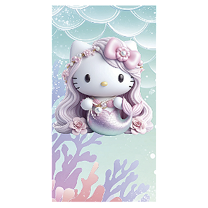 Capa Mini Faixa Lateral Sublimado - Hello Kitty