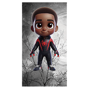 Capa Mini Faixa Lateral Sublimado - Homem Aranha Miles Morales