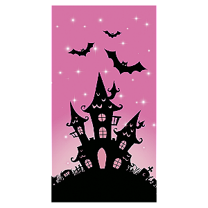 Capa Mini Faixa Lateral Sublimado - Gato Dia das Bruxas Halloween