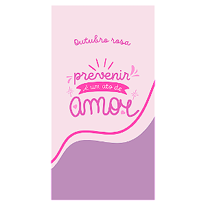 Capa Mini Faixa Lateral Sublimado - Outubro Rosa