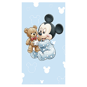 Capa Mini Faixa Lateral Sublimado - Mickey Baby Azul