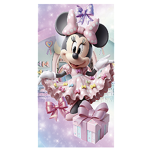 Capa Mini Faixa Lateral Sublimado - Minnie Rosa