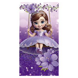 Capa Mini Faixa Lateral Sublimado - Princesa Sofia