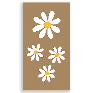 Capa Mini Faixa Lateral Sublimado - Flor Margarida