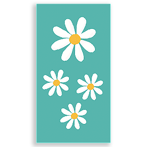 Capa Mini Faixa Lateral Sublimado - Flor Margarida