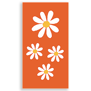 Capa Mini Faixa Lateral Sublimado - Flor Margarida