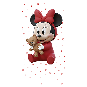 Capa Mini Faixa Lateral Sublimado - Minnie