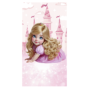 Capa Mini Faixa Lateral Sublimado - Princesa Aurora