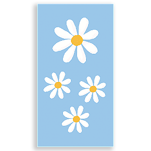 Capa Mini Faixa Lateral Sublimado - Flor Margarida