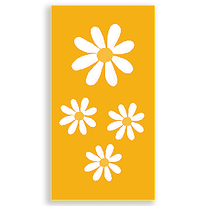 Capa Mini Faixa Lateral Sublimado - Flor Margarida