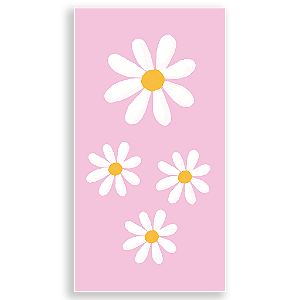 Capa Mini Faixa Lateral Sublimado - Flor Margarida