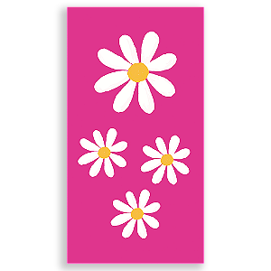 Capa Mini Faixa Lateral Sublimado - Flor Margarida