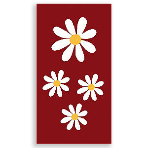 Capa Mini Faixa Lateral Sublimado - Flor Margarida