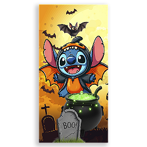 Capa Mini Faixa Lateral Sublimado - Stitch Halloween
