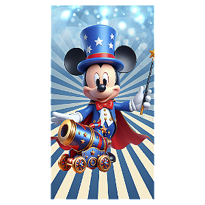 Capa Mini Faixa Lateral Sublimado - Mickey E Minnie Circo