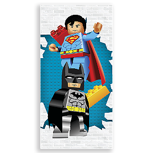 Capa Mini Faixa Lateral Sublimado - Lego Herois